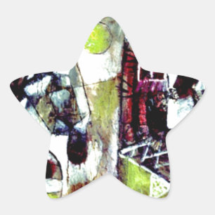 Adesivo Estrela Paul Klee art - Lenda do pântano, famoso quadro K