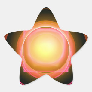 Adesivo Estrela Peg quadrado num buraco redondo