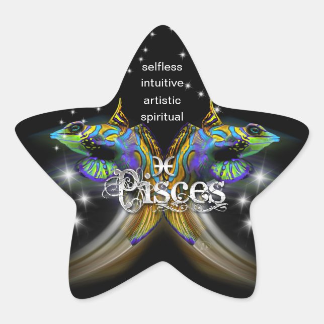 Adesivo Estrela Peixes (Frente)