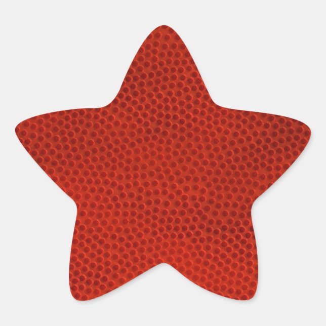 Adesivo Estrela Pele de Textura em Fecho de Basquete (Frente)