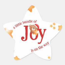 Adesivo Estrela Pequeno Pacote de Alegria Urso