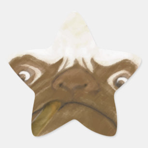 Adesivo Estrela Personalizado Grumpy AFICIONADO Puggy Cigar
