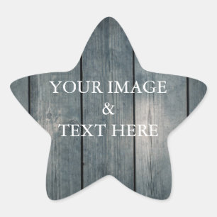 Adesivo Estrela Personalizado Personalizado Sua Própria Fotografi