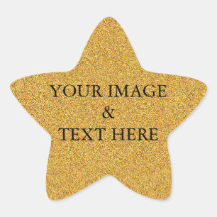Adesivo Estrela Personalizado Personalizado Sua Própria Fotografia