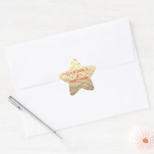Adesivo Estrela Personalizado Personalizado Sua Própria Fotografia