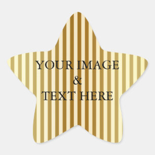 Adesivo Estrela Personalizado Personalizado Sua Própria Fotografia