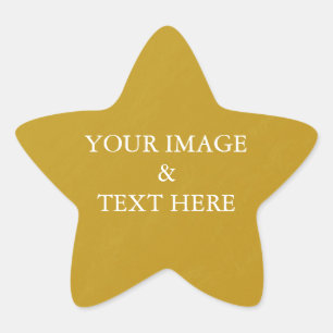 Adesivo Estrela Personalizado Personalizado Sua Própria Fotografia