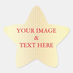 Adesivo Estrela Personalizado Personalizado Sua Própria Fotografia