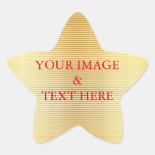 Adesivo Estrela Personalizado Personalizado Sua Própria Fotografia