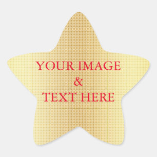 Adesivo Estrela Personalizado Personalizado Sua Própria Fotografia