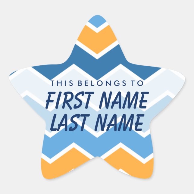 Adesivo Estrela Personalizado Pertence Ao Star Sticker (Frente)