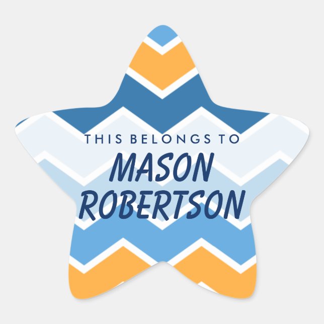 Adesivo Estrela Personalizado Pertence Ao Star Sticker (Frente)