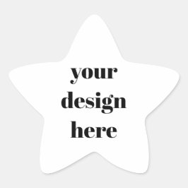 Adesivo Estrela Personalizar ou Customizar