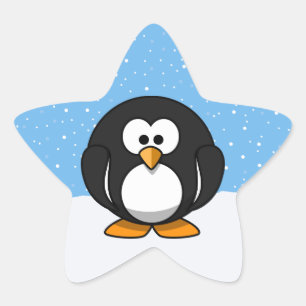 Adesivo Estrela Pinguim bonito