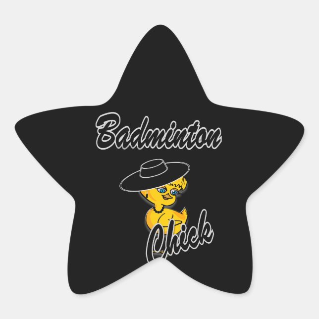 Adesivo Estrela Pintinho Badminton nº 4 (Frente)