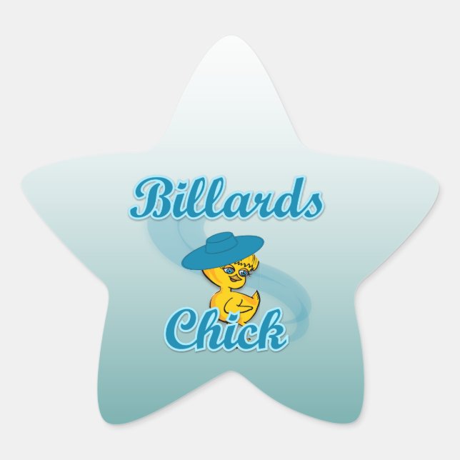 Adesivo Estrela Pintinho Billiards nº 3 (Frente)