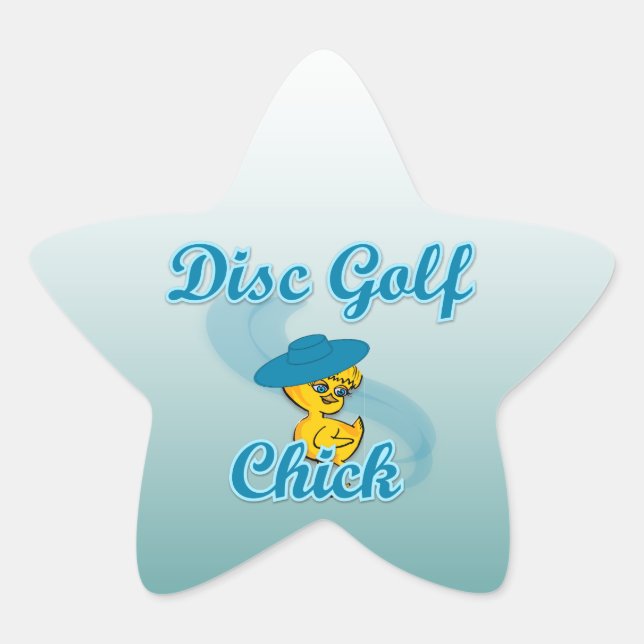 Adesivo Estrela Pintinho de Golf de Disco nº 3 (Frente)