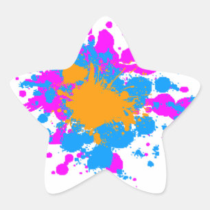 Adesivo Estrela Pintor Splatter Corey Tiger 80s