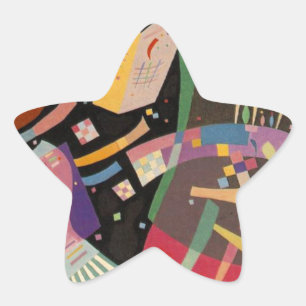 Adesivo Estrela Pintura abstrata da composição 10 de Kandinsky