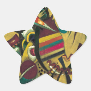 Adesivo Estrela Pintura de Canvas de Pontos Kandinsky