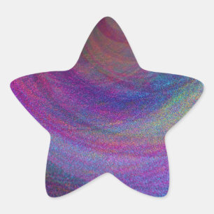 Adesivo Estrela Pintura metálica simulada abstrato