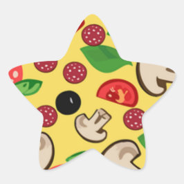 Adesivo Estrela Pizza Star