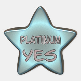 Adesivo Estrela Platina Sim