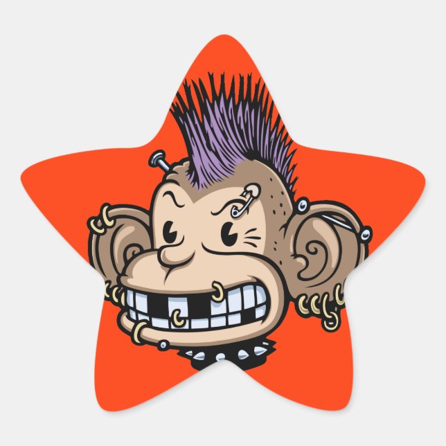 Adesivo Estrela Ponkey (Frente)