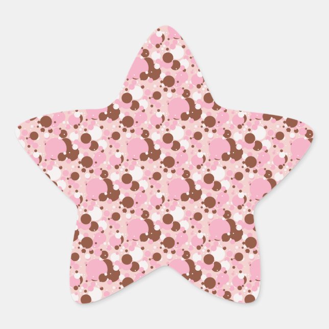 Adesivo Estrela Pontos napolitanos 01-Lt-Pink-STAR-STICKERS (Frente)
