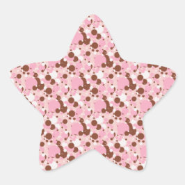 Adesivo Estrela Pontos napolitanos 01-Lt-Pink-STAR-STICKERS