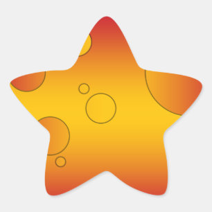 Adesivo Estrela Pop art de Digitas: Cores da bandeira da espanha