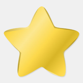 Adesivo Estrela prêmio estelar Dourado