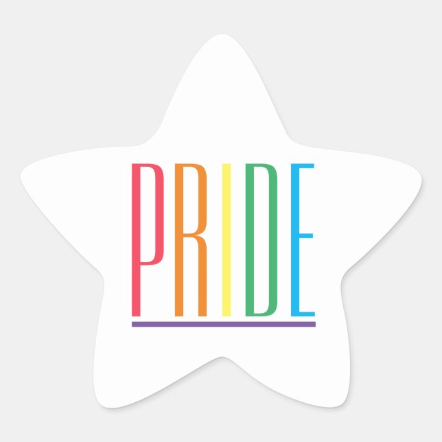 Adesivo Estrela PRIDE Star Stickers (Frente)