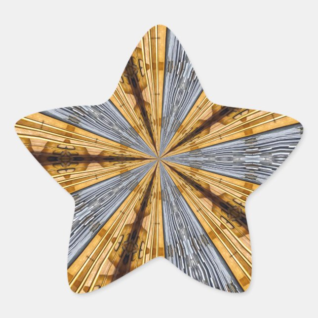 Adesivo Estrela Primitiva futurística (Frente)