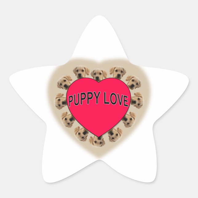 Adesivo Estrela Puppy Love (Frente)