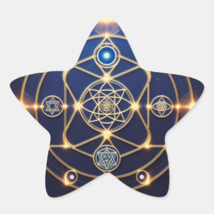 Adesivo Estrela Radiação Divina – 5: Energia Universal Iluminada