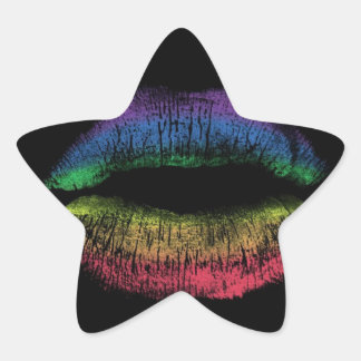 Adesivo Estrela Rainbow Kiss