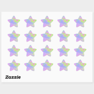 Adesivo Estrela Rainbow Paint Splatter