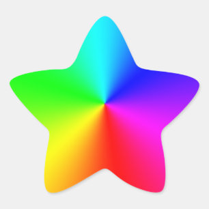 Adesivo Estrela Rainbow Star Sticker