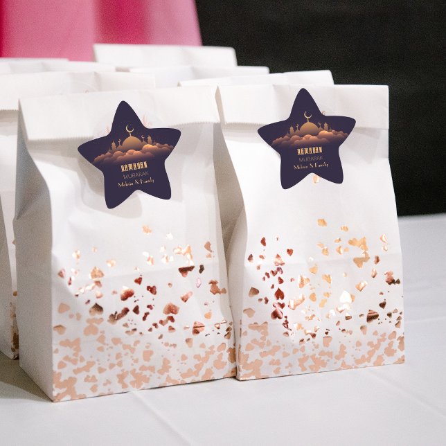 Adesivo Estrela Ramadan Mubarak em forma de estrela (Criador carregado)