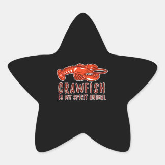 Adesivo Estrela Rastaquim É Meu Espírito Animal Cajun Crayfish