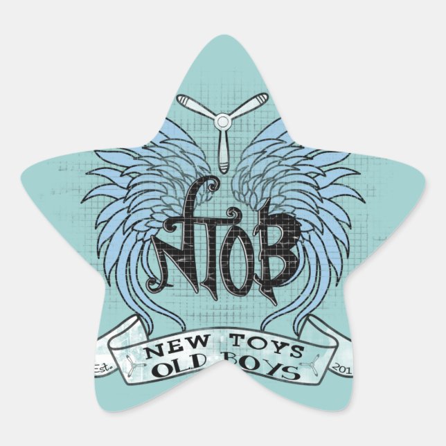 Adesivo Estrela RC Airplane Club Vintage (Frente)