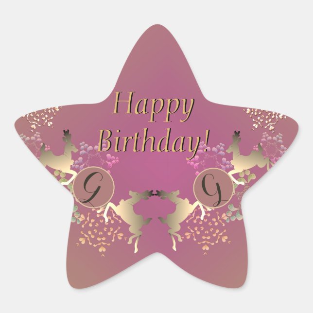 Adesivo Estrela Rebelde Purple O Seu Vinheta De Texto (Frente)