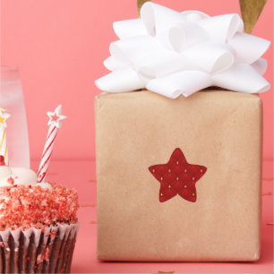 Adesivo Estrela Red and Dourado Art Nouveau