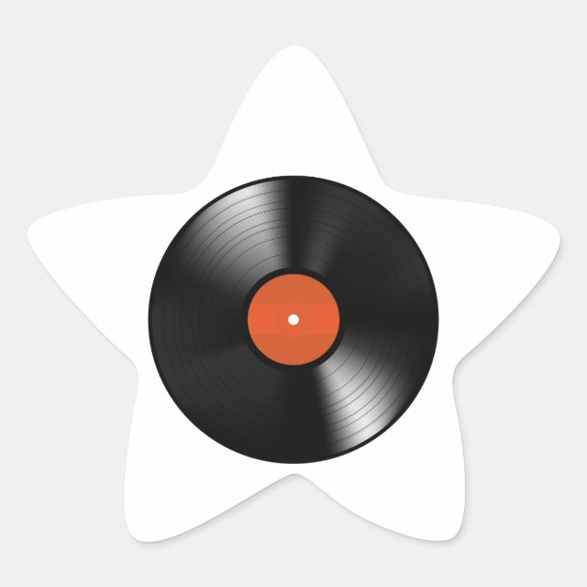 Adesivo Estrela Registro de Vinyle (Frente)