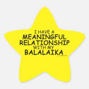 Adesivo Estrela Relação Significativa - Balalaika Star Sticker
