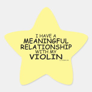 Adesivo Estrela Relação Significativa Violin Star Sticker