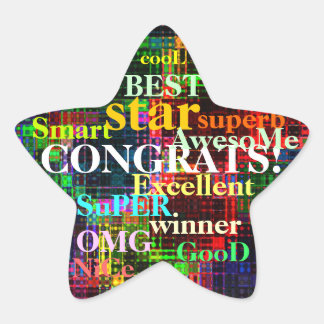 Adesivo Estrela Ripples Coloridas