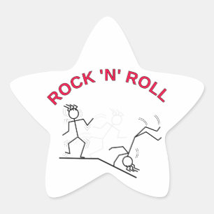Adesivo Estrela Rock 'N' Roll