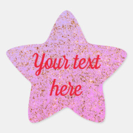 Adesivo Estrela Rosa